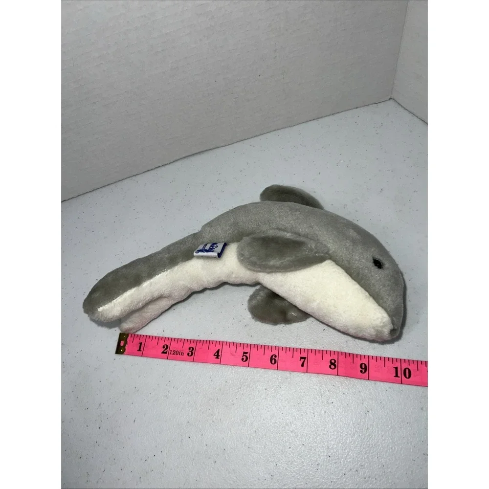 Vintage 1988 Sea World Bottle Nose DOLPHIN Nautical Stuffed Animal 9